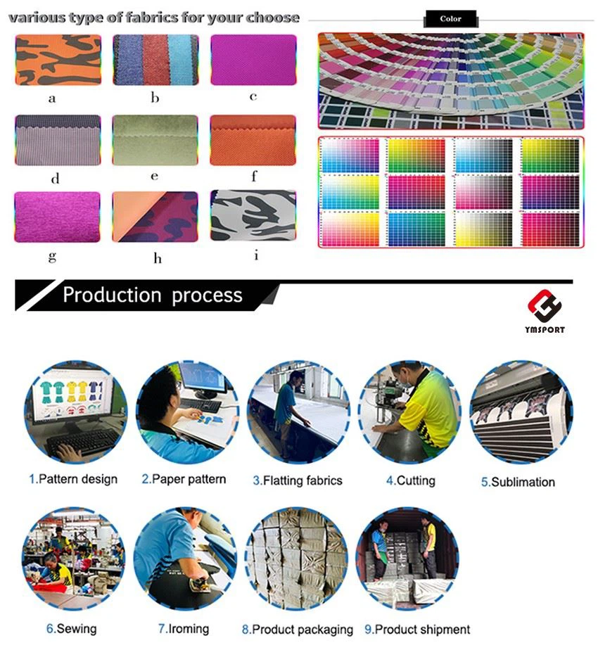 processing of short sleeve rugby shirts