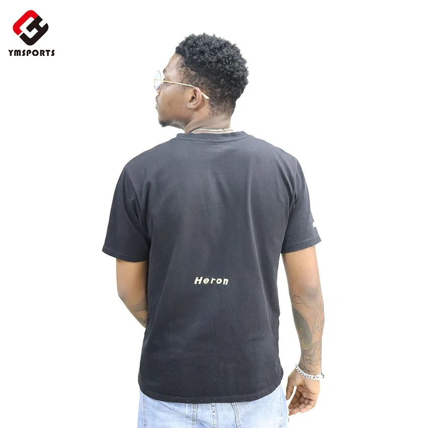 men's black cotton t shirt manufacturers
